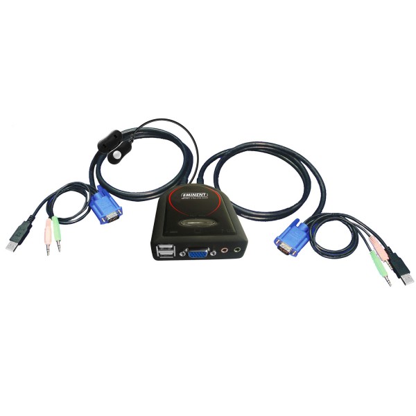 Eminent 2 Poorts KVM Switch USB met Audio - rev1