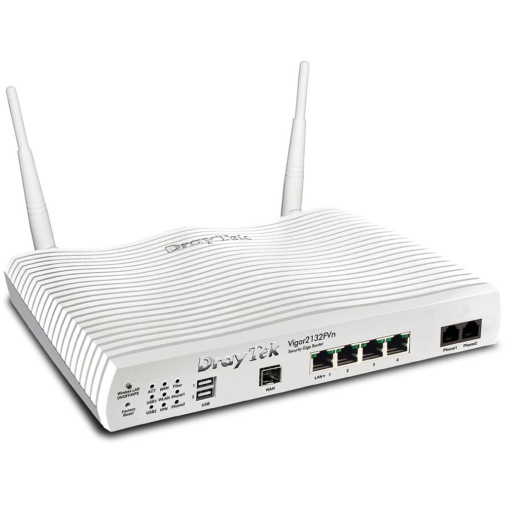Draytek Vigor 2132FVn wireless glasvezel router