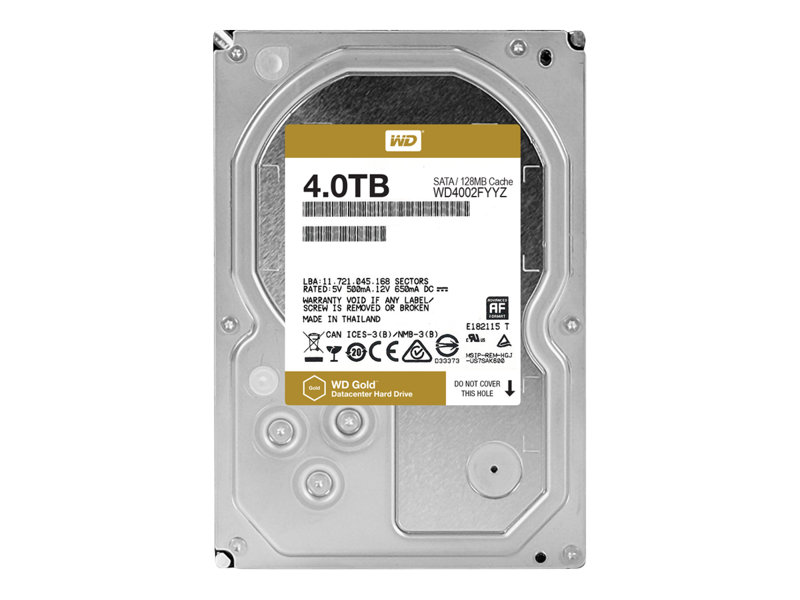 WD Gold Datacenter Hard Drive 4TB