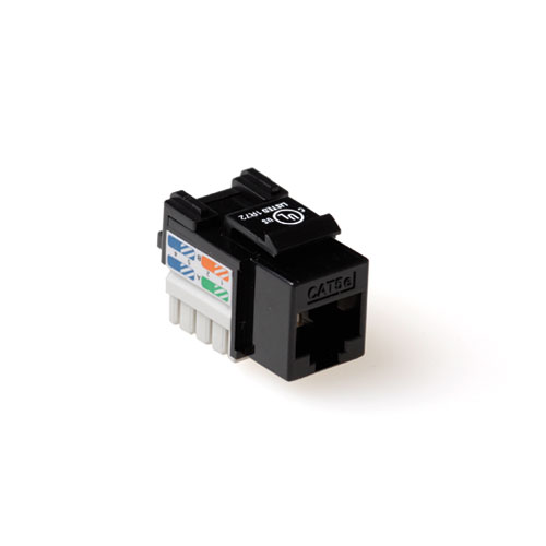 RJ45 connector modulair jack RJ45 CAT 6 zwart TD6014