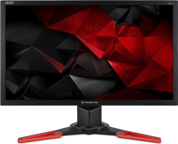 Acer Predator XB241H Rood, Zwart
