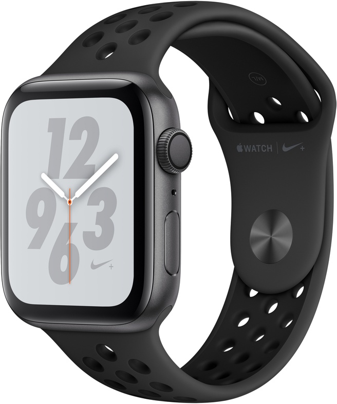 Apple Watch series 4 44mm SG Aluminium kast met antraciet Nike+ bandje