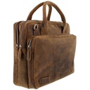 Plevier Galileo Laptoptas 15.6" Plantaardig gelooid leer Bruin