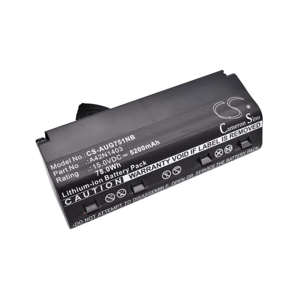 Accu 5200mAh voor Asus G751JL-T7088T