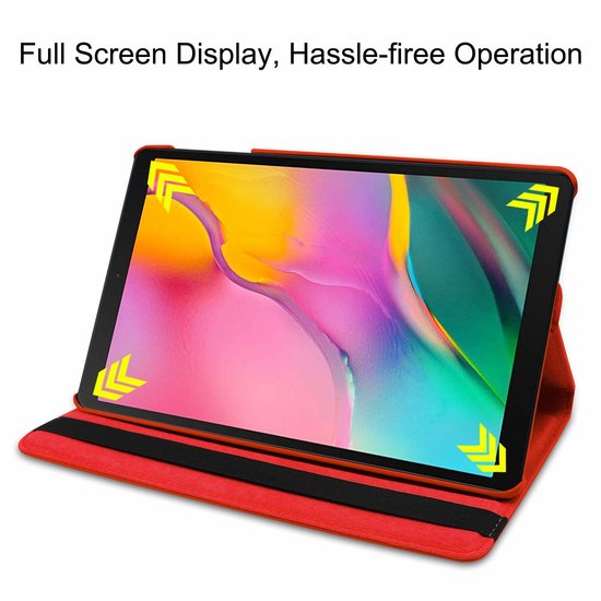 Samsung Galaxy Tab A 10.1 (2019) hoes - Draaibare Book Case - Rood