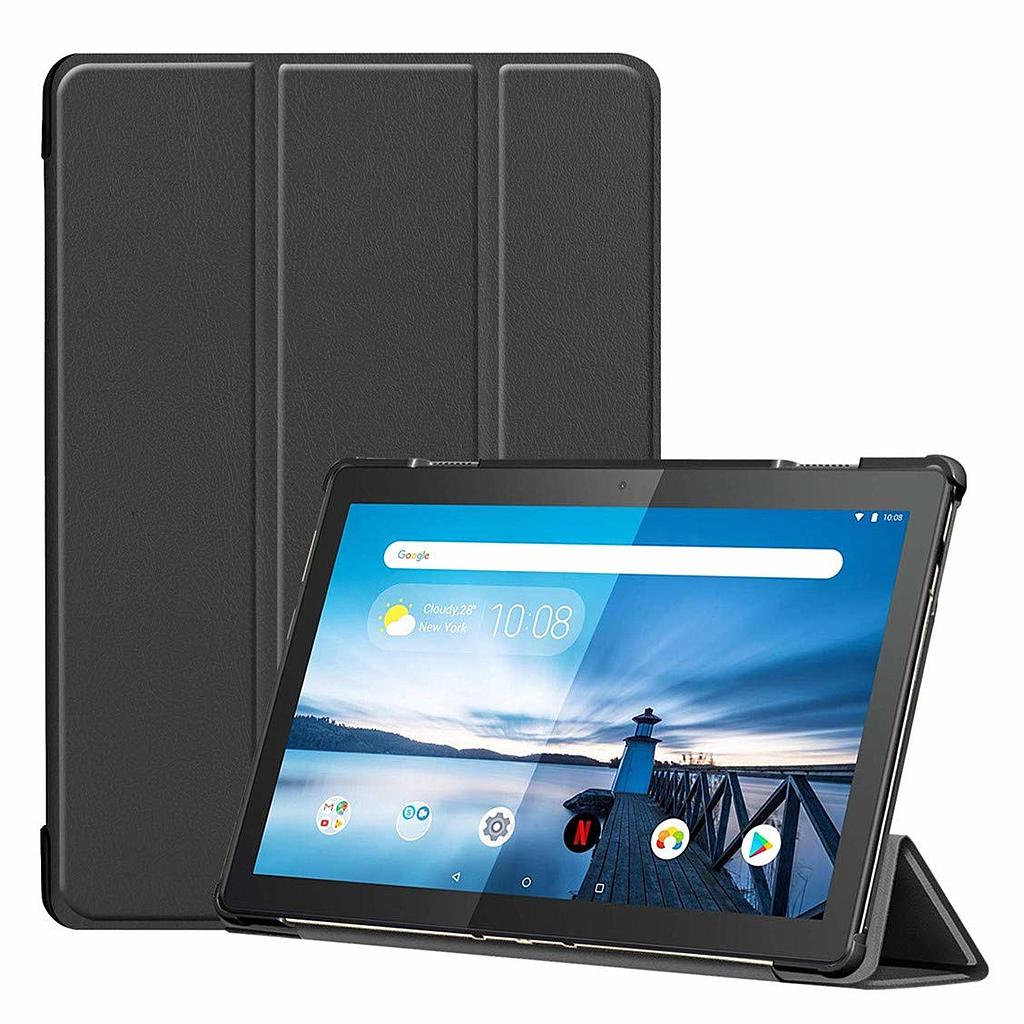 Lenovo Tab M10 hoes - Tri-Fold Book Case (TB-X605 & TB-X505) - Black