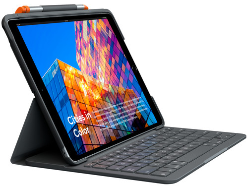 Logitech Slim Folio Apple iPad Air (2019) Toetsenbord Hoes QWERTY