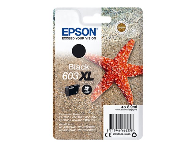 Epson 603XL - zwart - origineel - inktcartridge