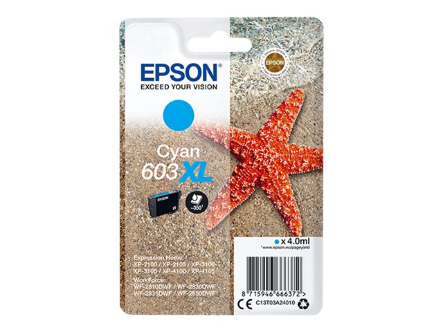 Epson 603XL - cyaan - origineel - inktcartridge