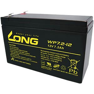 Onderhoudsvrije loodvlies-accu, 7,2 Ah, 12 V