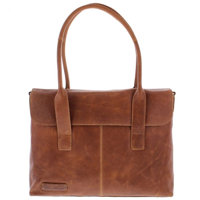 PLEVIER DALIAN DAMES LAPTOPTAS 15.6 INCH COGNAC