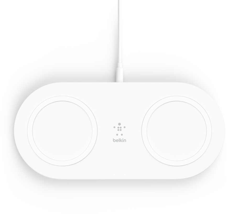 BELKIN BOOST CHARGE Wireless Charging Dual Pads 15W Power Supply Included White