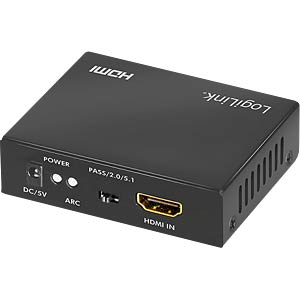 LOGILINK HD0055 HDMI-audio-extractor 2CH/5.1CH, 4K/60 Hz