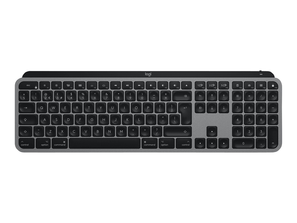 Logitech MX Keys voor Mac toetsenbord RF-draadloos + Bluetooth QWERTY US International Zwart