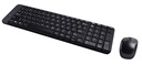 Logitech MK220 - Mini - Draadloos - RF Draadloos - QWERTY - Zwart - Inclusief muis