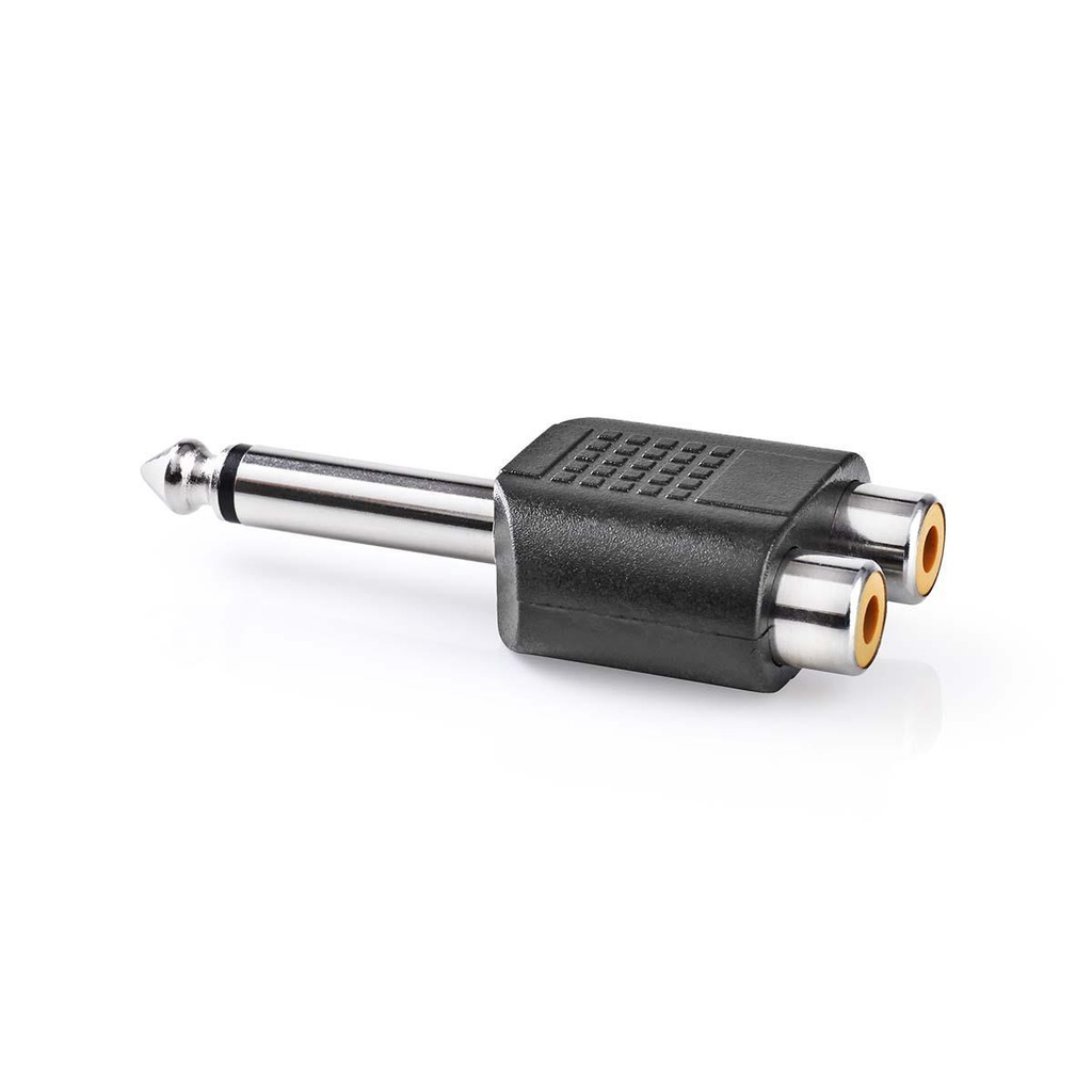 Nedis Mono-Audioadapter | 6,35 mm male - 2x RCA female -10 stuks