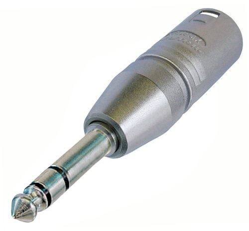 Neutrik 6.5mm jack to 3-pin male XLR converter