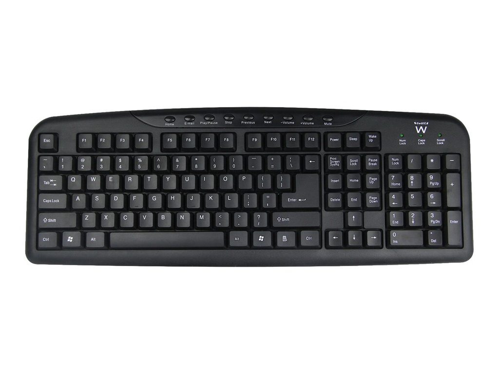 Ewent - USB Multimedia Keyboard (Silent keys)