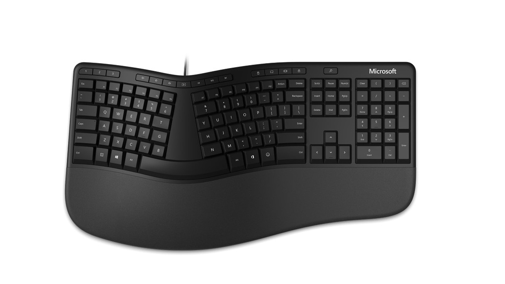 Microsoft Ergonomic - Standard - USB - QWERTY - Black