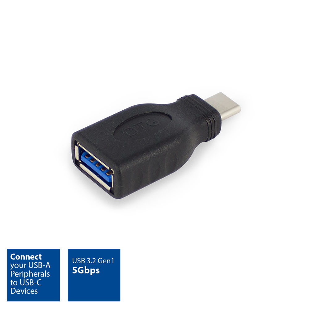 ACT USB 3.2 Gen1 Adapter, USB-C male naar USB-A female