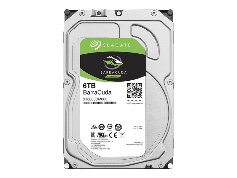 Seagate Barracuda 6TB - 3.5" - 6000 GB - 5400 RPM