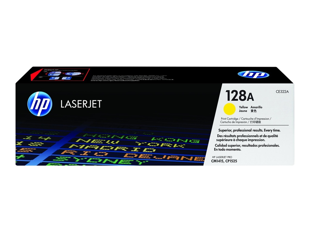 HP 128A originele gele LaserJet tonercartridge