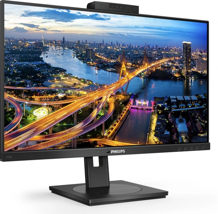 Philips B-line 243B1JH/00 Zwart monitor met dockingstation