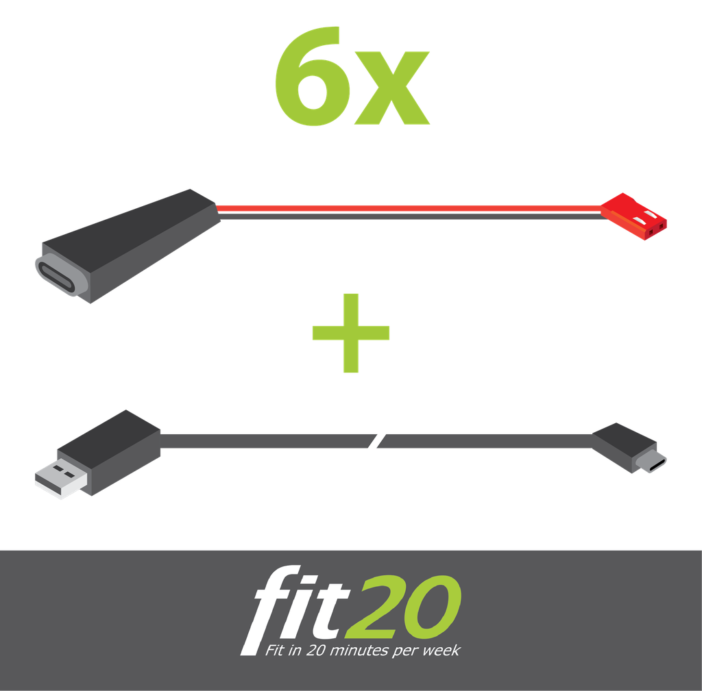 fit20 Batterij Vervanger USB set