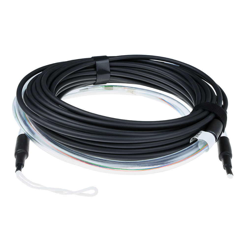 ACT 90 meter Singlemode 9/125 OS2 indoor/outdoor kabel 8 voudig met LC connectoren