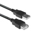 ACT USB 2.0 verlengkabel A male - A female 1,8 meter, Zip Bag