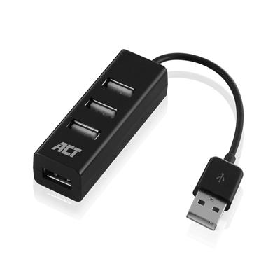 ACT USB Hub 2.0, 4x USB-A, mini