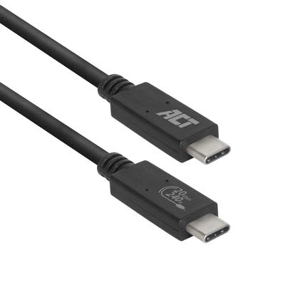 ACT USB4® 20Gbps aansluitkabel C male - C male 1 meter USB-IF gecertificeerd