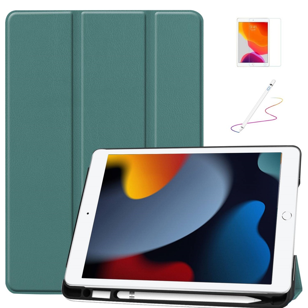 Tablet hoes geschikt voor de Apple iPad 10.2 (2021/2020/2019) - Donker Groen