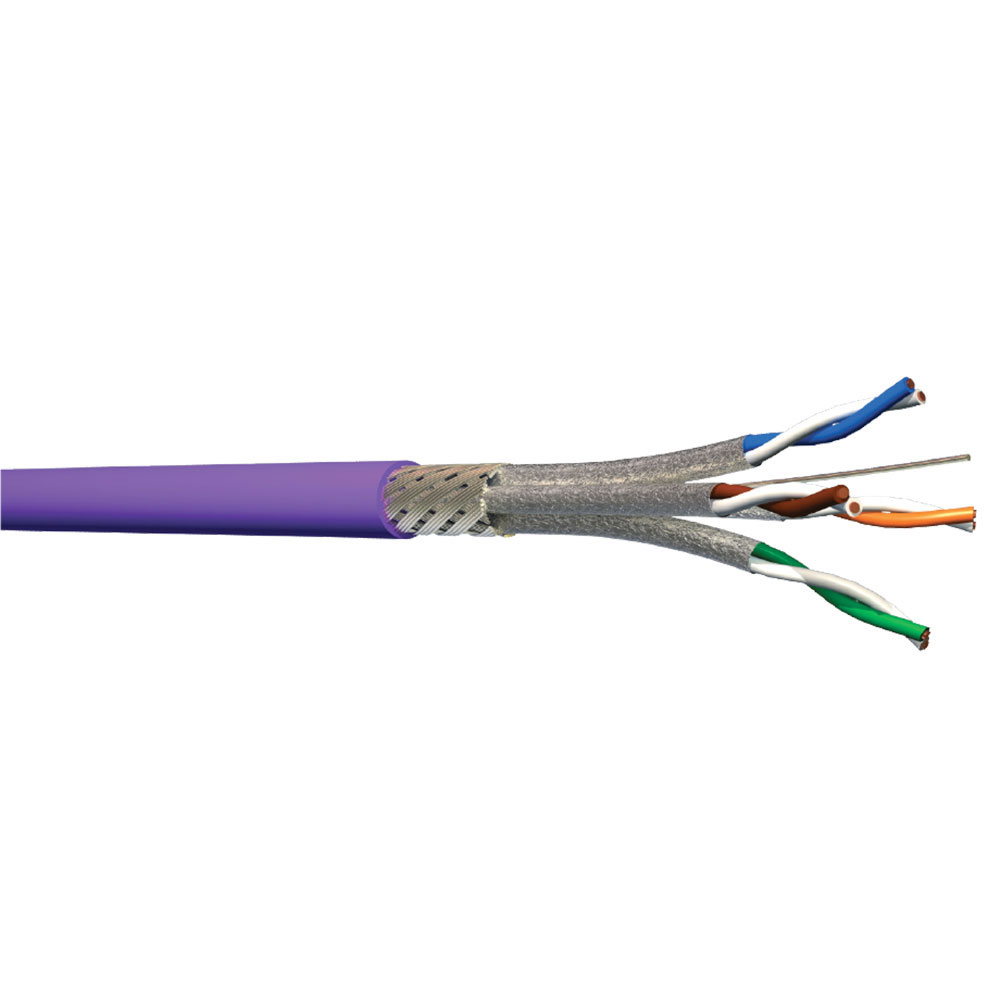 Multimedia Connect 6004SHC5 CAT7 S/FTP massief LSZH paars per meter