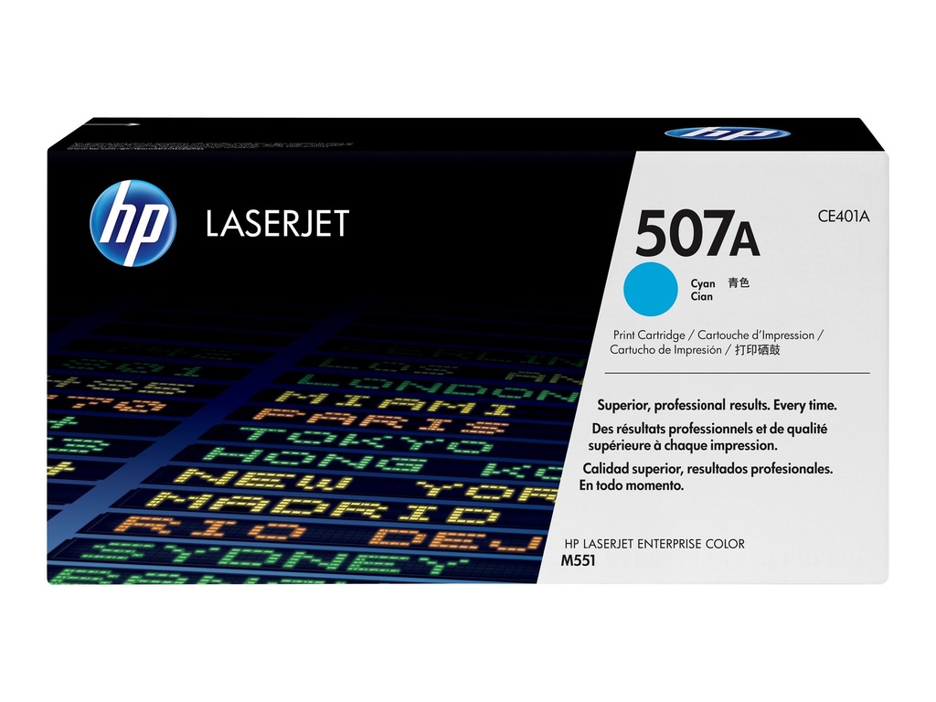 HP 507A originele cyaan LaserJet tonercartridge - 6000 pagina's - Cyaan