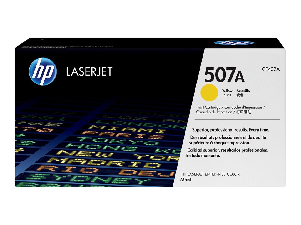 HP 507A originele gele LaserJet tonercartridge - 6000 pagina's - Geel