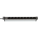 Brennenstuhl stekkerdoos voor patchkast Alu-Line 19" PDU 16A met 9x Type F stopcontacten