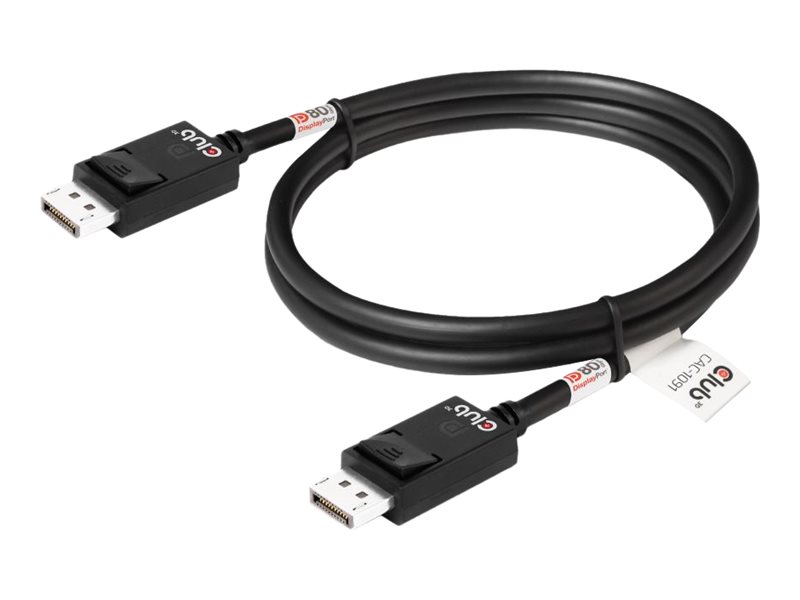 Club 3D DisplayPort 2.1 Bi-Directional VESA DP80 Certified Cable 4K120Hz 8K60Hz or 10K30Hz
