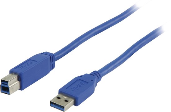 ValueLine 2m, USB 3.0, USB A - B Blauw
