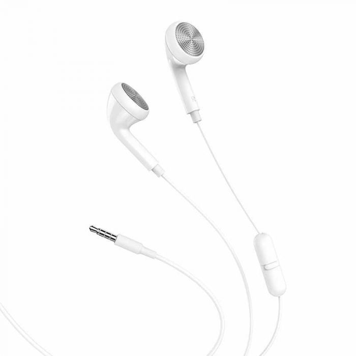 Hoco Universeel In Ear Oordopjes met Draad en Microfoon 3,5mm - Wit