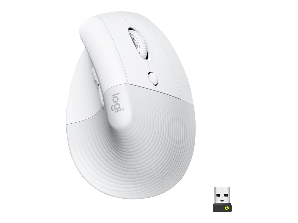 Logitech Lift Vertical Ergonomische Muis Wit