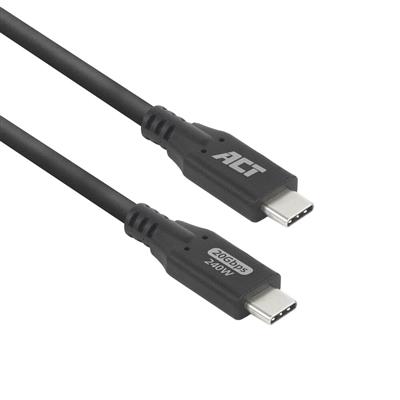 ACT USB4® 20Gbps 240W USB Type-C® kabel, 1 meter