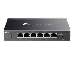 TP-LINK Omada ES206GP, Managed, Gigabit Ethernet, PoE 
