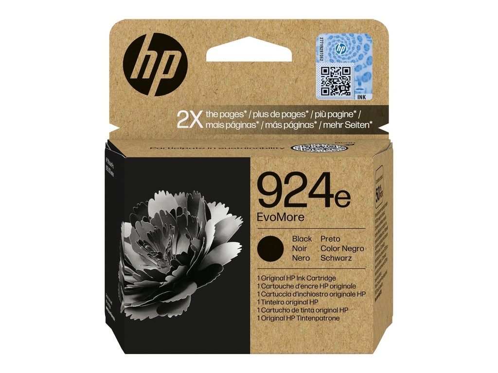 HP 924XLe EvoMore  Black 1.000 afdrukken 4K0V0NE#CE1