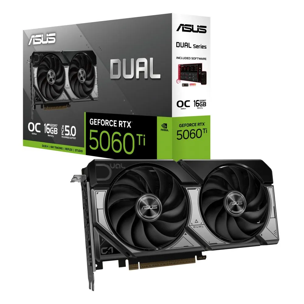 ASUS DUAL GeForce RTX 5060 Ti 16GB OC Edition