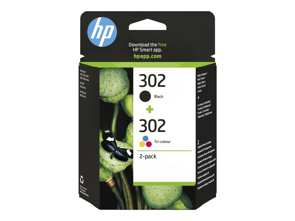 HP 302 originele inktcartridge X4D37AE Combo 2-pack