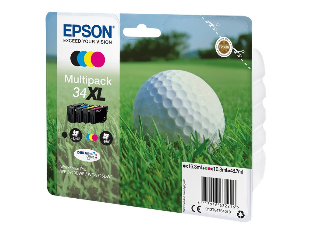 EPSON 2LB Multipack 4-kleuren 34XL DURABrite-inkt Ultra CMYK XL