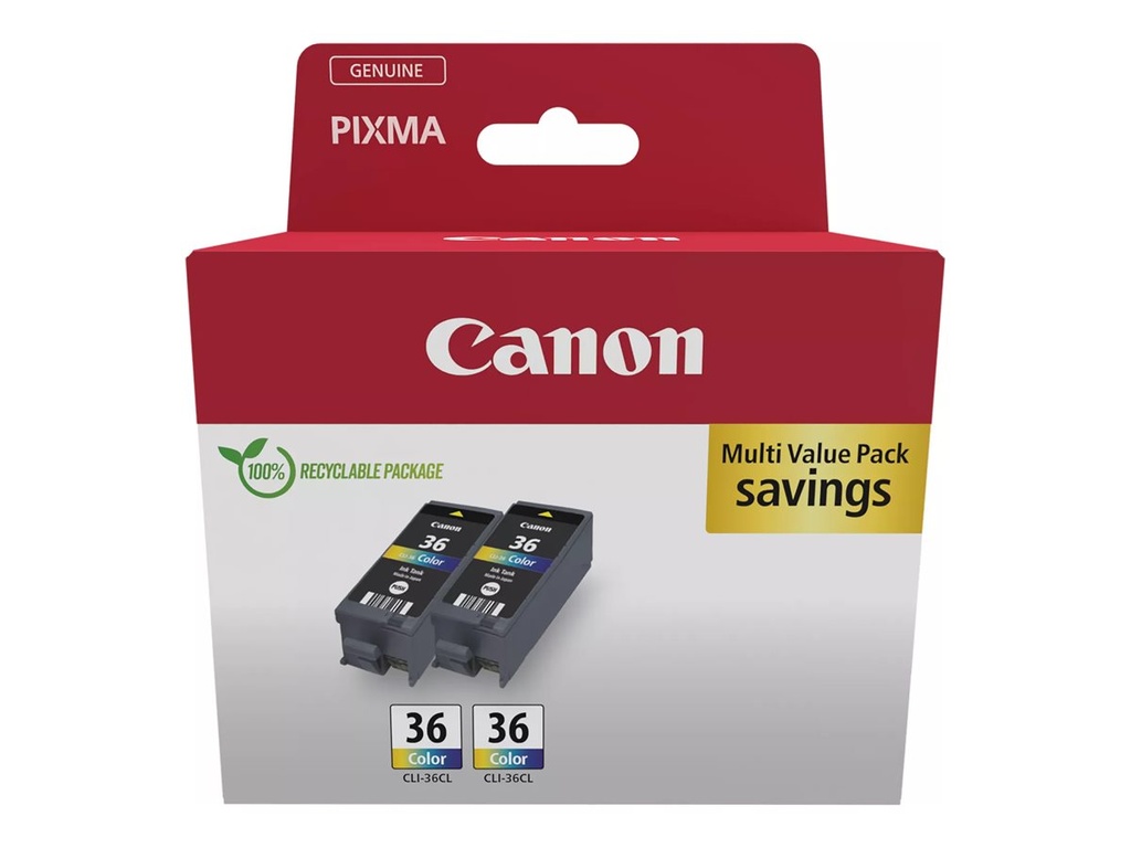 CANON CLI-36 inktcartridge dubbelpak