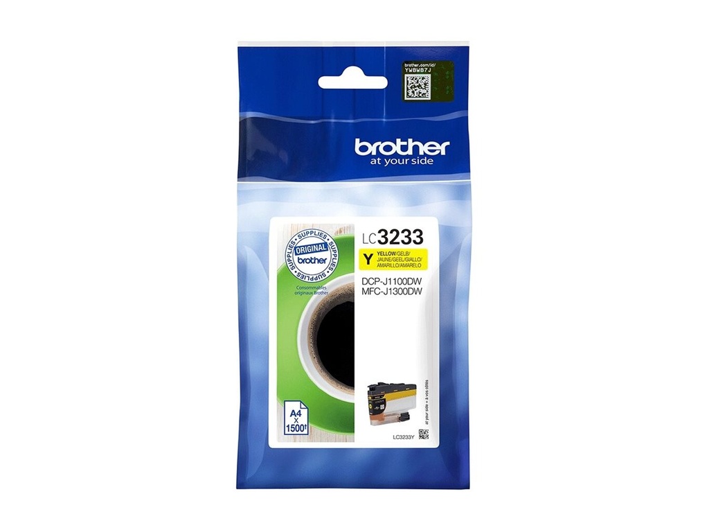 BROTHER LC-3233Y Gele inkt 1500 pagina's