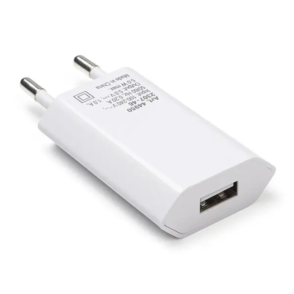 USB A oplader | Goobay | 1 poort (USB A, 5W, Wit)
